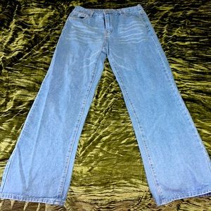 Never worn, tall boot cut jeans